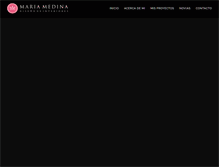 Tablet Screenshot of mariamedina.com.ar